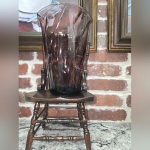 Vintage Moroccan Amenthyst Glass Vase